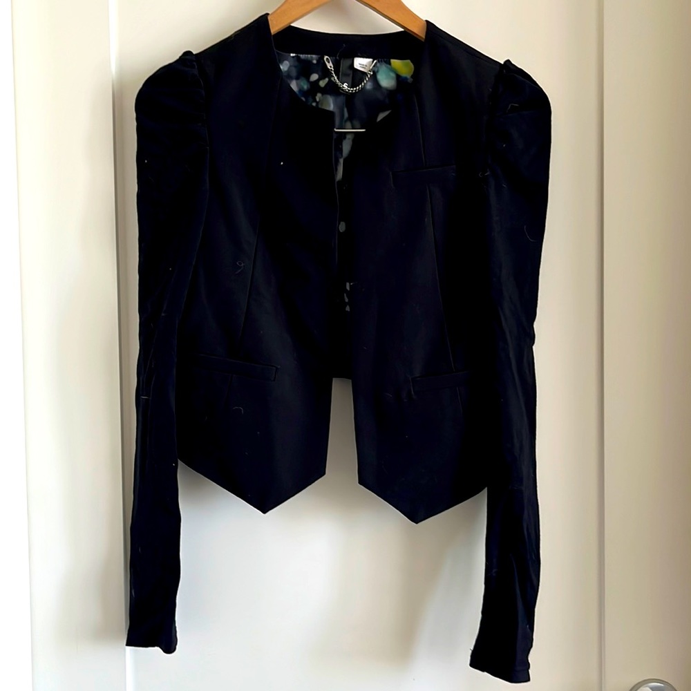 2/$15 H&M Cropped tux style blazer.